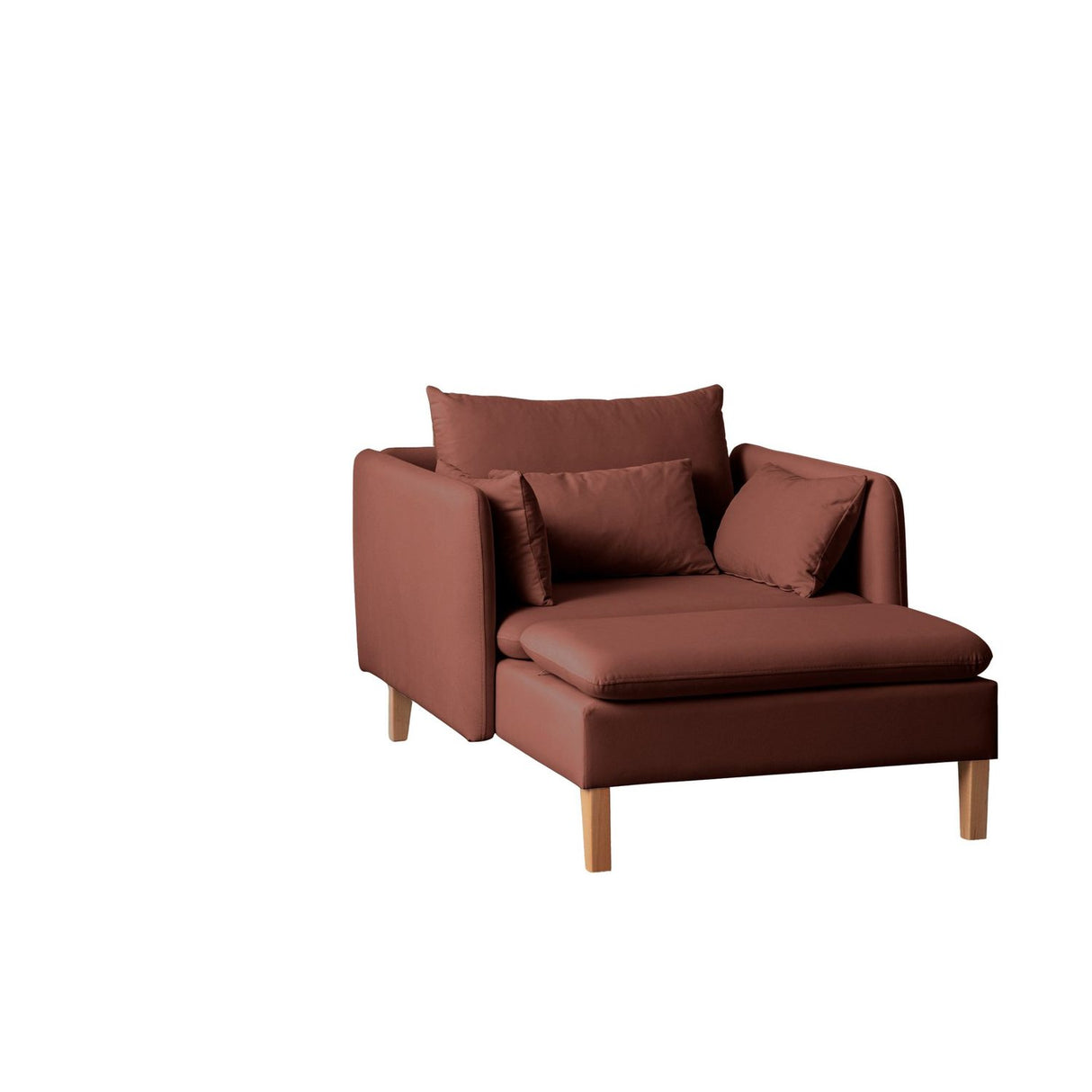 Flexy (105 x 75 x 150 cm) Öronlappsfåtölj Rio-röd