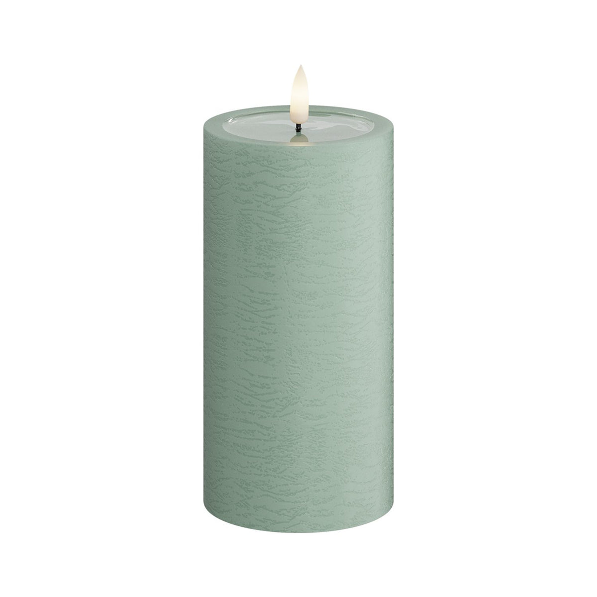 Unique led blockljus sage green LED-blockljus 7,5x15 cm