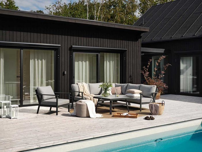 Samvaro XL 2-sits Soffa H/V Grå