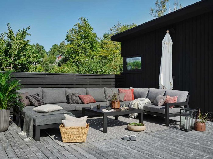 Averio Utomhusmatta Grå