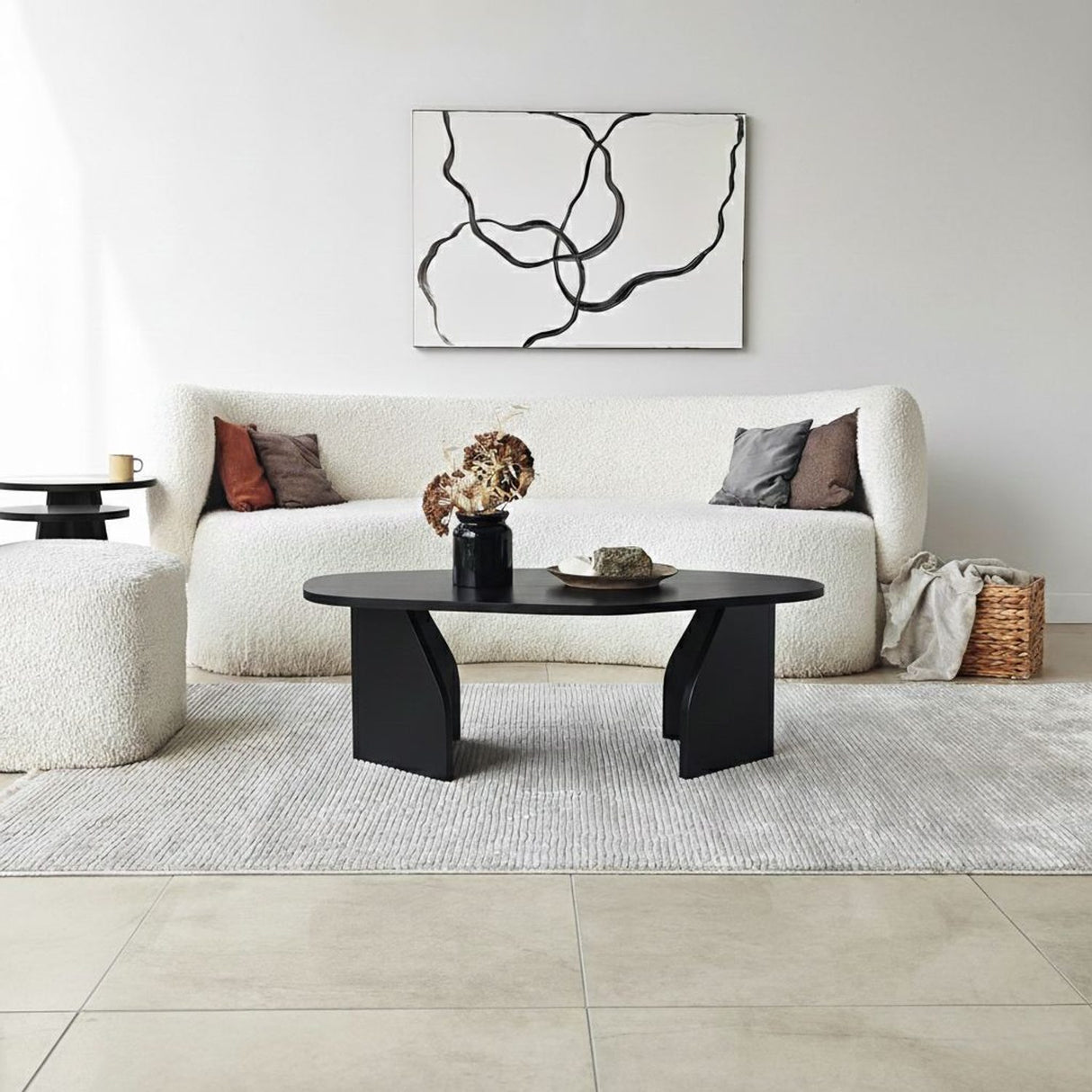 Nova (100 x 35 x 60 cm) Soffbord Svart