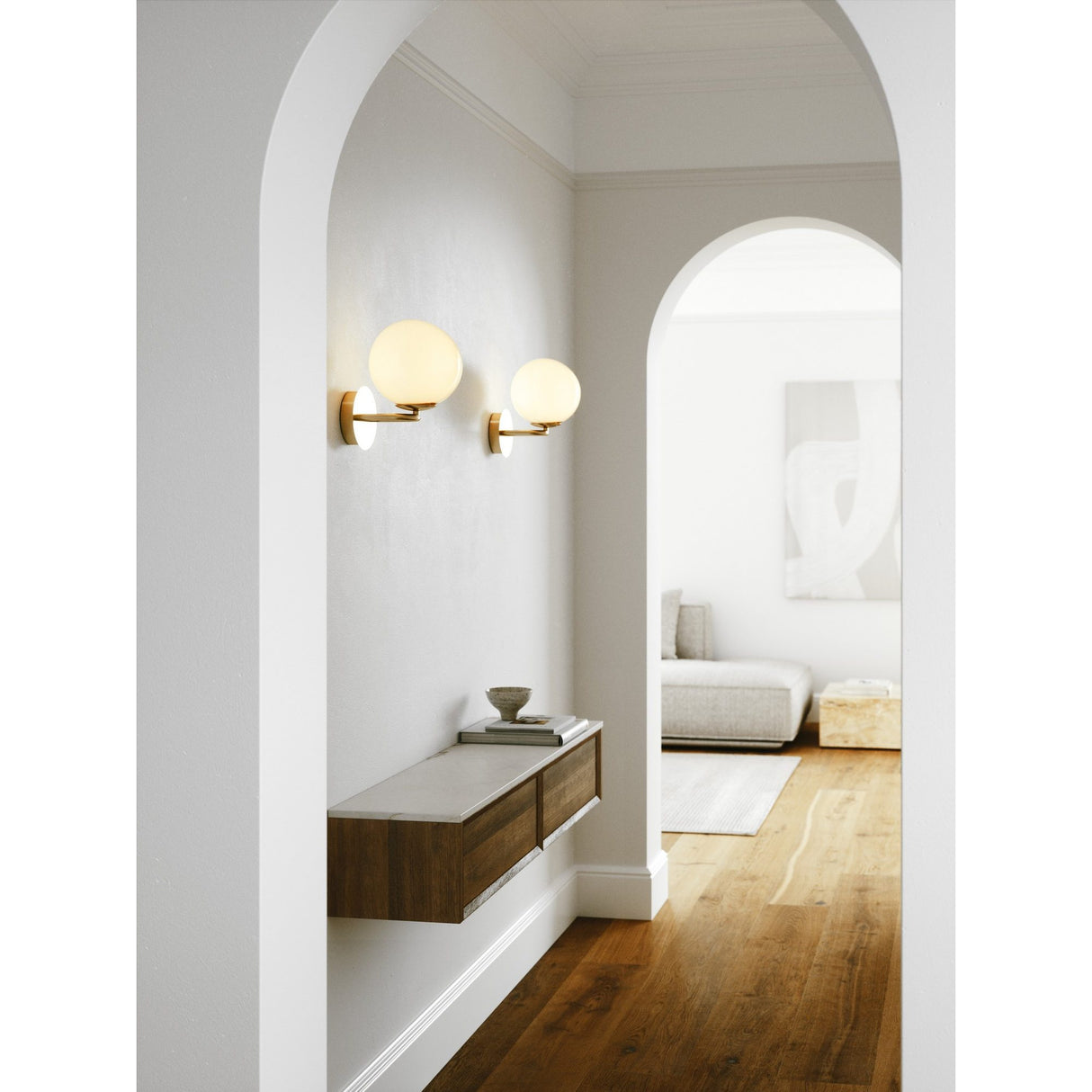 Shapes Mässing Vägglampa