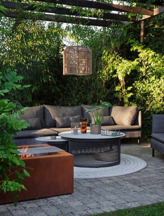 Virgo Soffbord 60 cm Svart/Grå