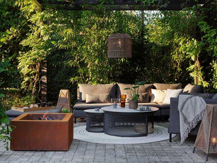 Virgo Soffbord 60 cm Svart/Grå