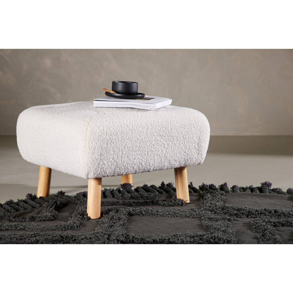 Salina Ottoman Vit, 60 x 60 x 28