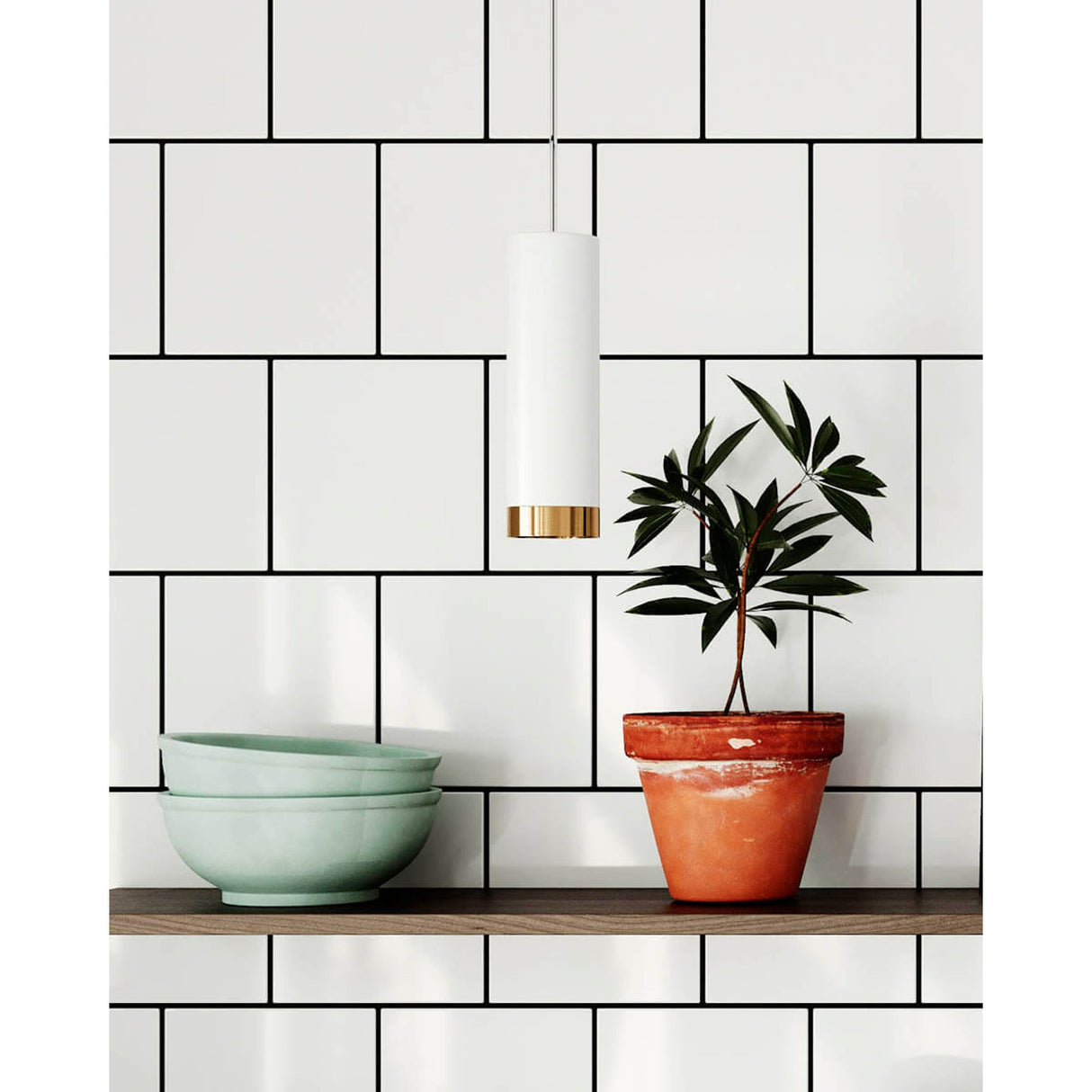 Puls Takpendel Vit Matt