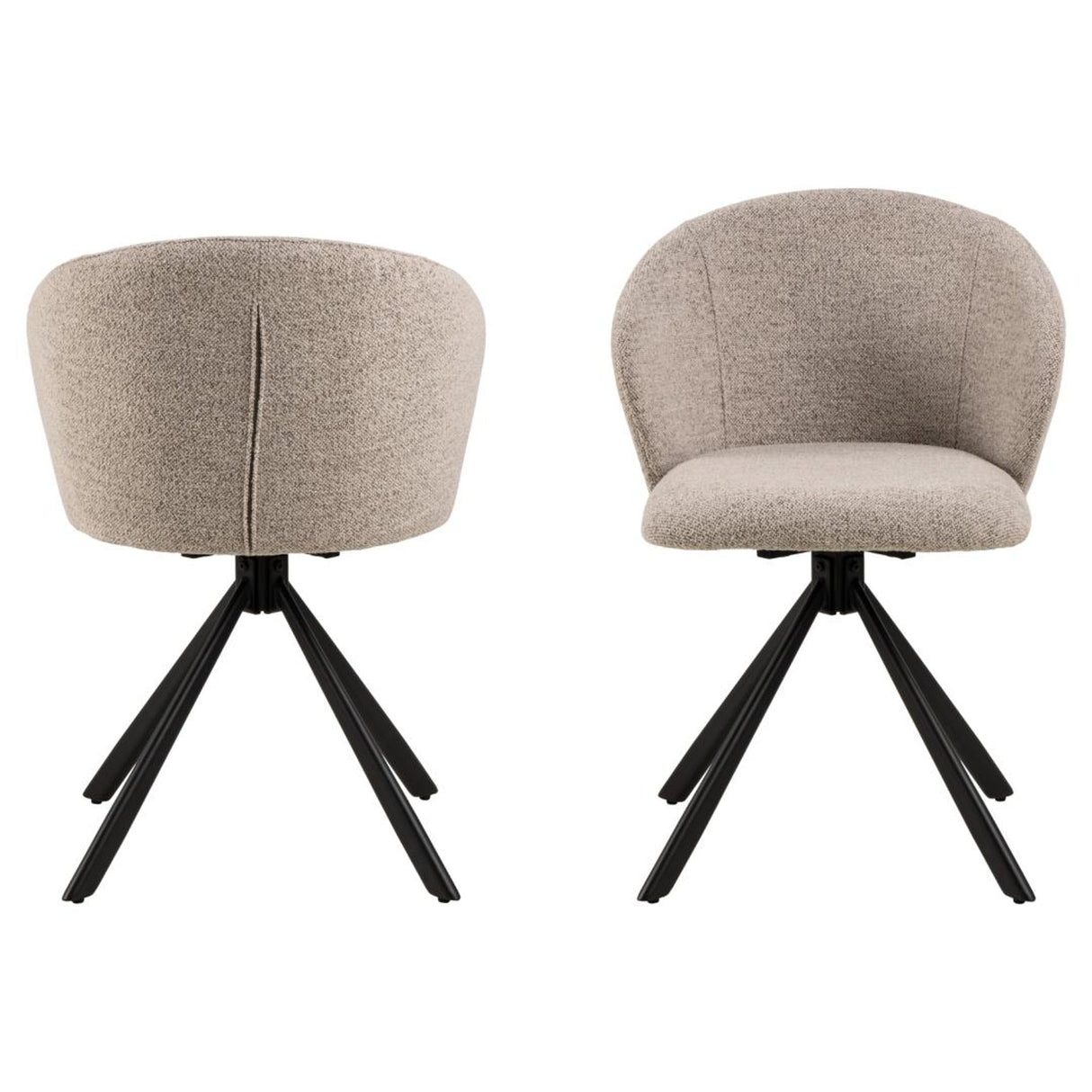 Coralie Matstol Monza tyg Beige