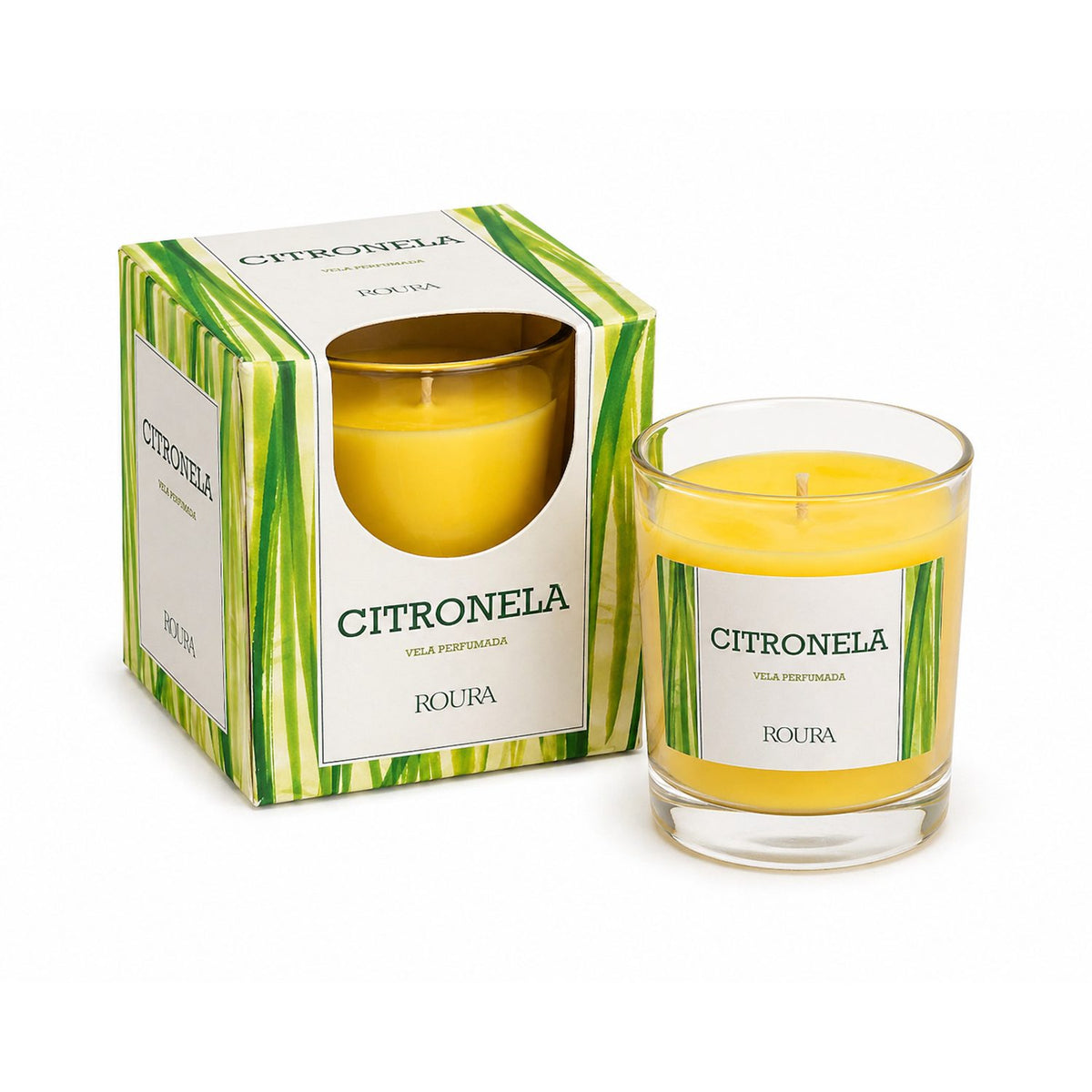 Basic Citronella i Glas 83x70 mm Doftljus