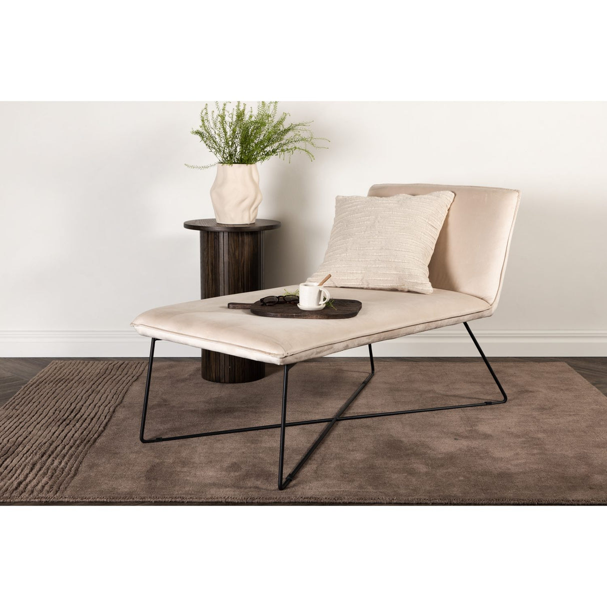 X-lounge Loungestol Beige, 128 x 83 x 71