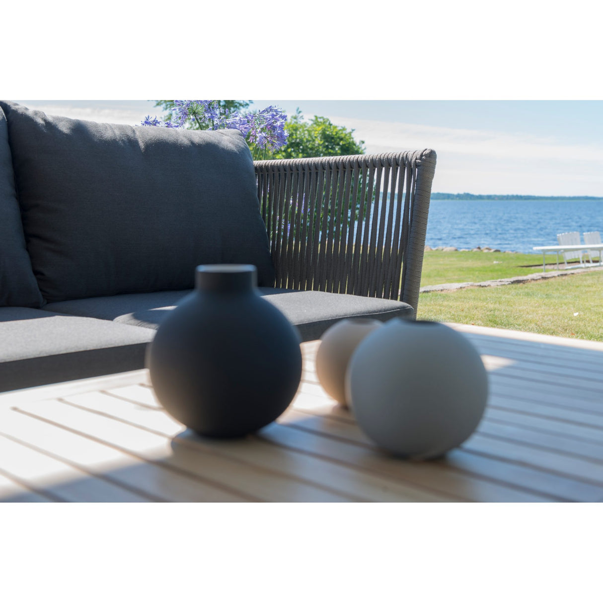 Himmelsnäs Utesoffa 3-Sits Grå