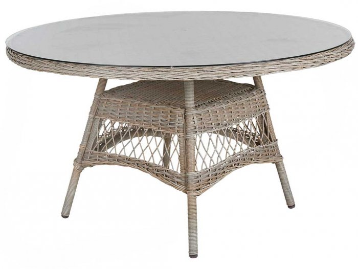 Kamomill Runt Matbord 130 cm Beige