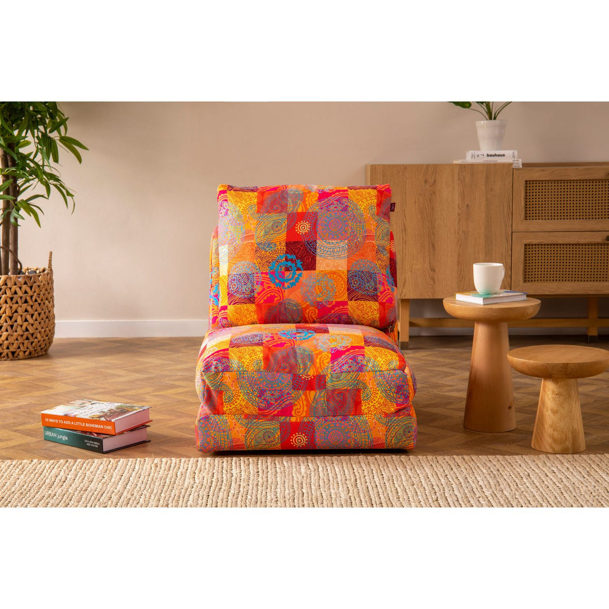 Majuro 1 (29 x 125 x 63 cm) Flerfärgad 1-sits bäddsoffa