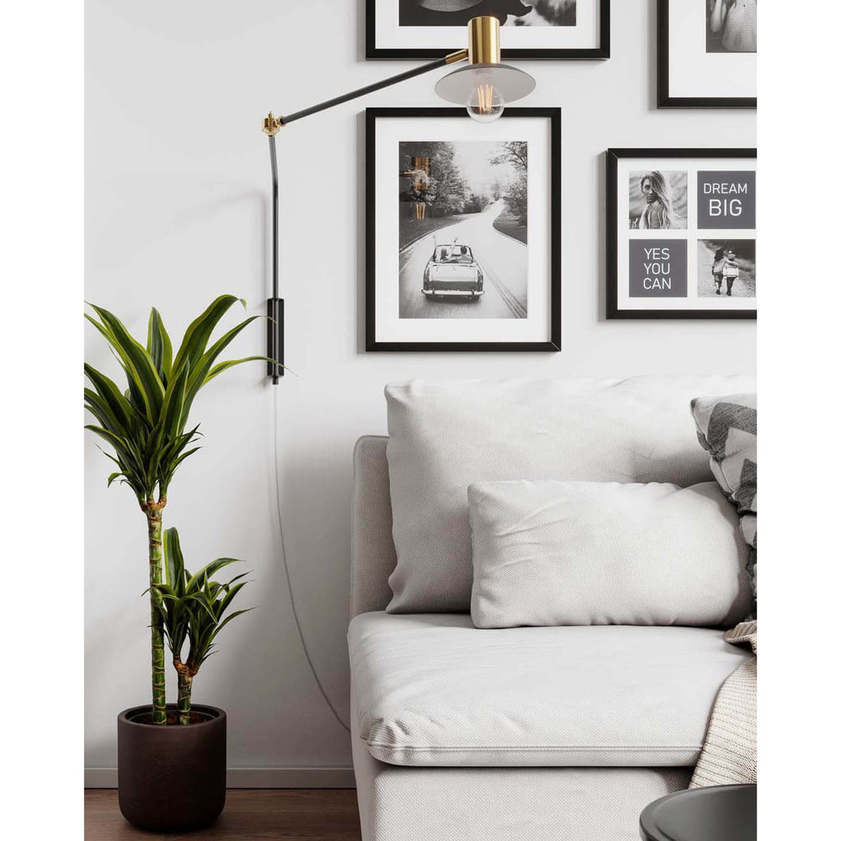 Quinn Vägglampa Lång