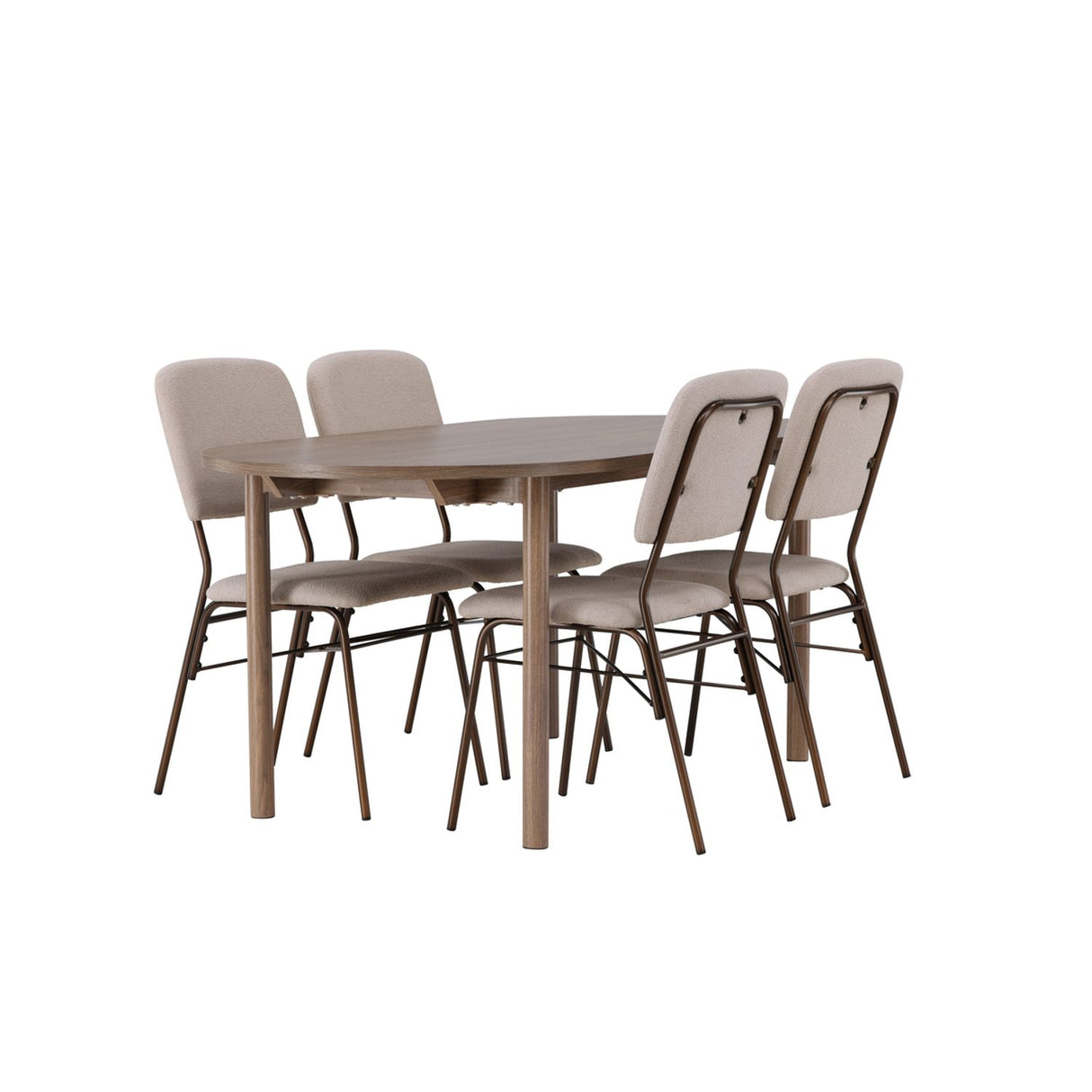 Andy, Seda Oval matgrupp Beige,Brun, Natur, 180 x 90