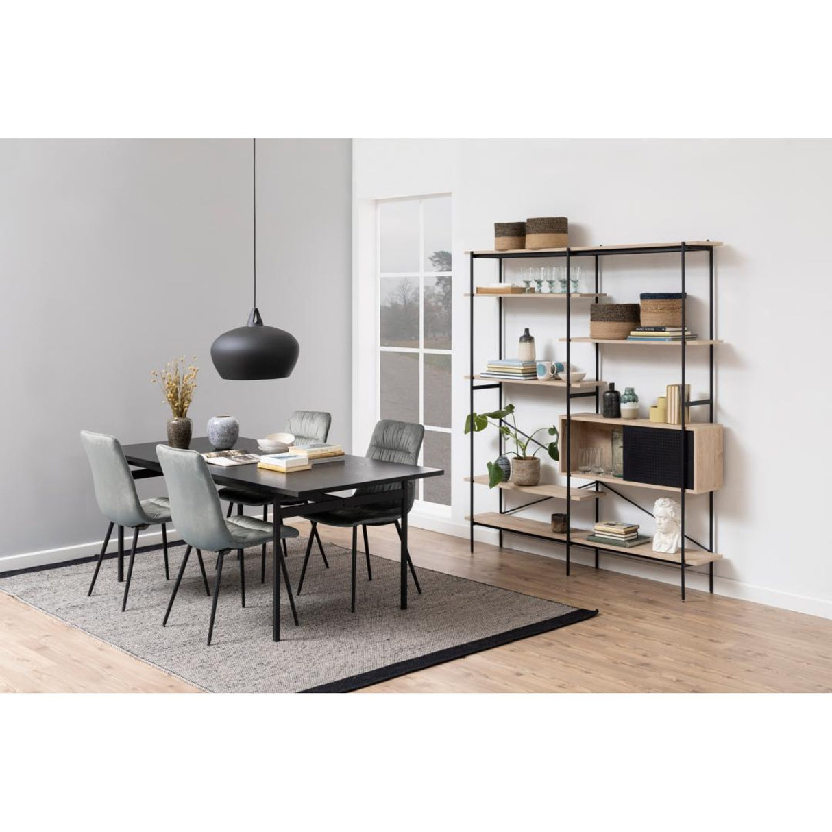 Paddington Matbord 200x90 cm Svart