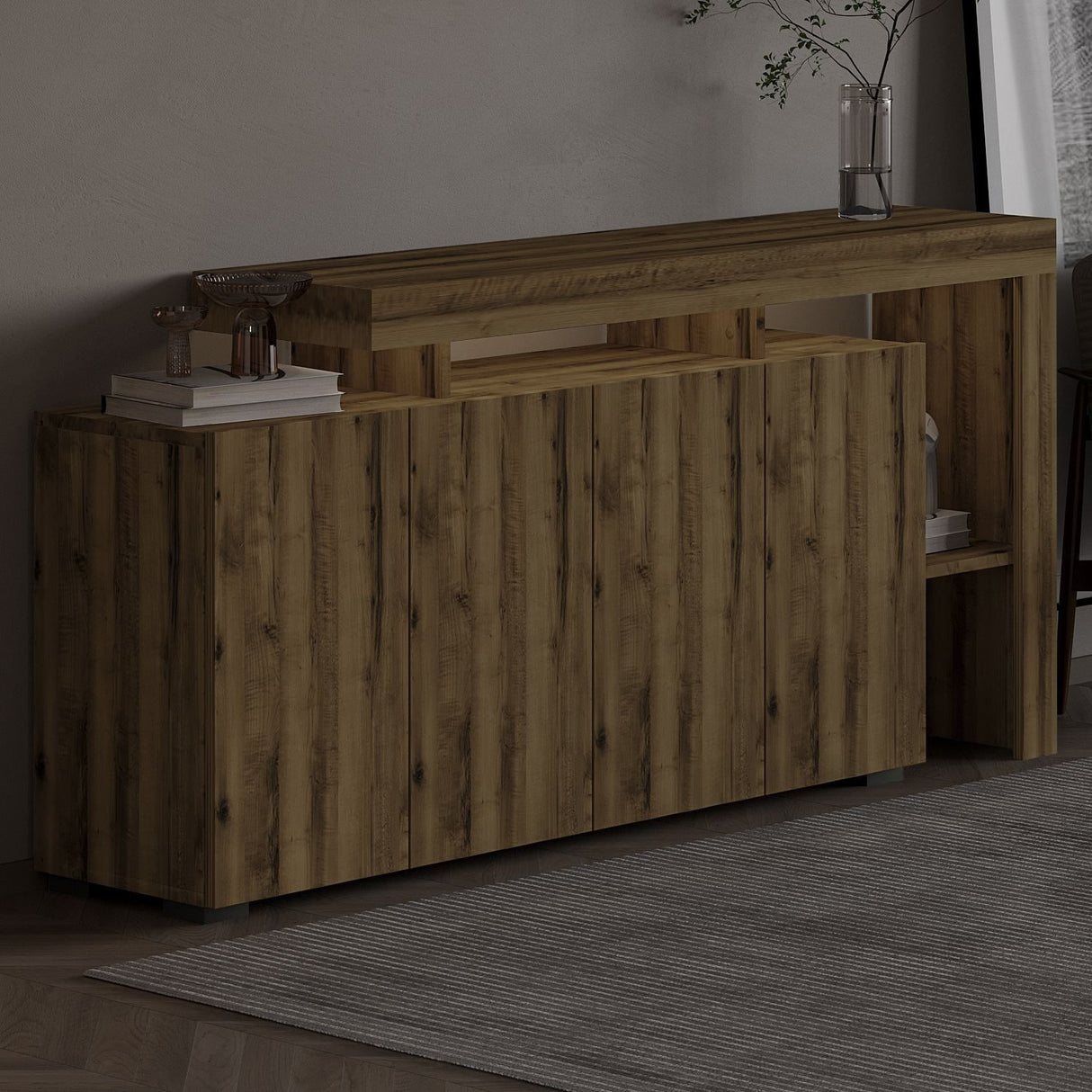 Cork (170 x 80 x 35 cm) Konsolbord Antik valnöt