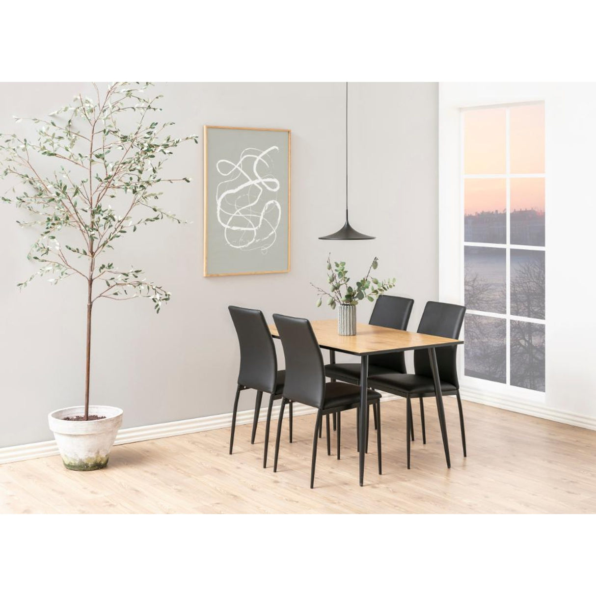 Denise Matstol PU Svart