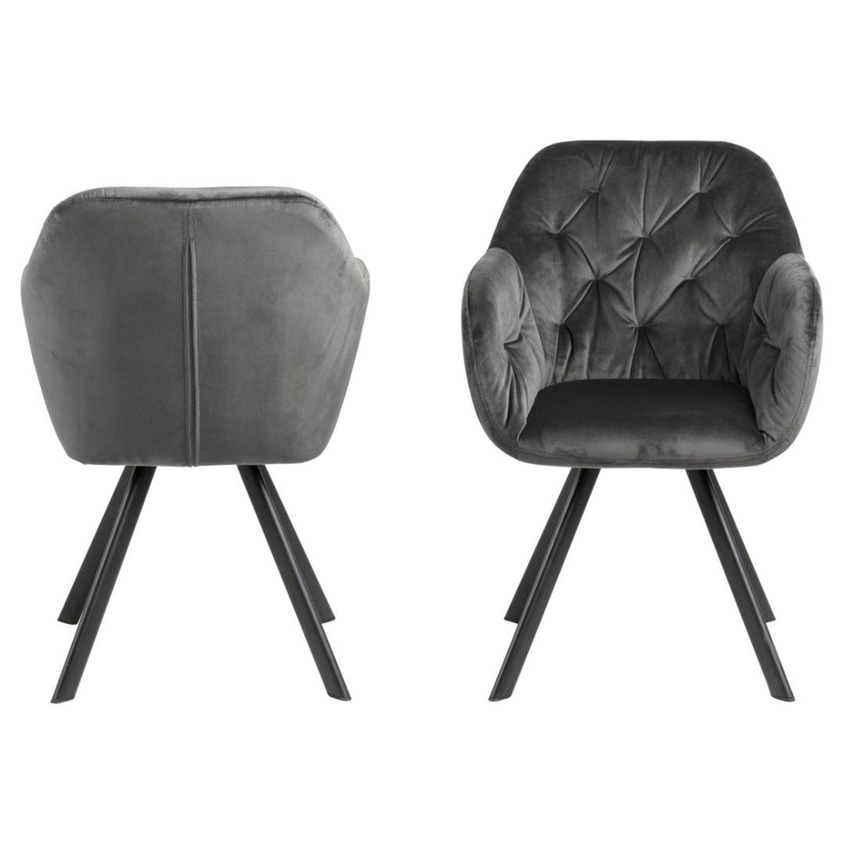 Katie Karmstol Vic tyg Mörkgrå