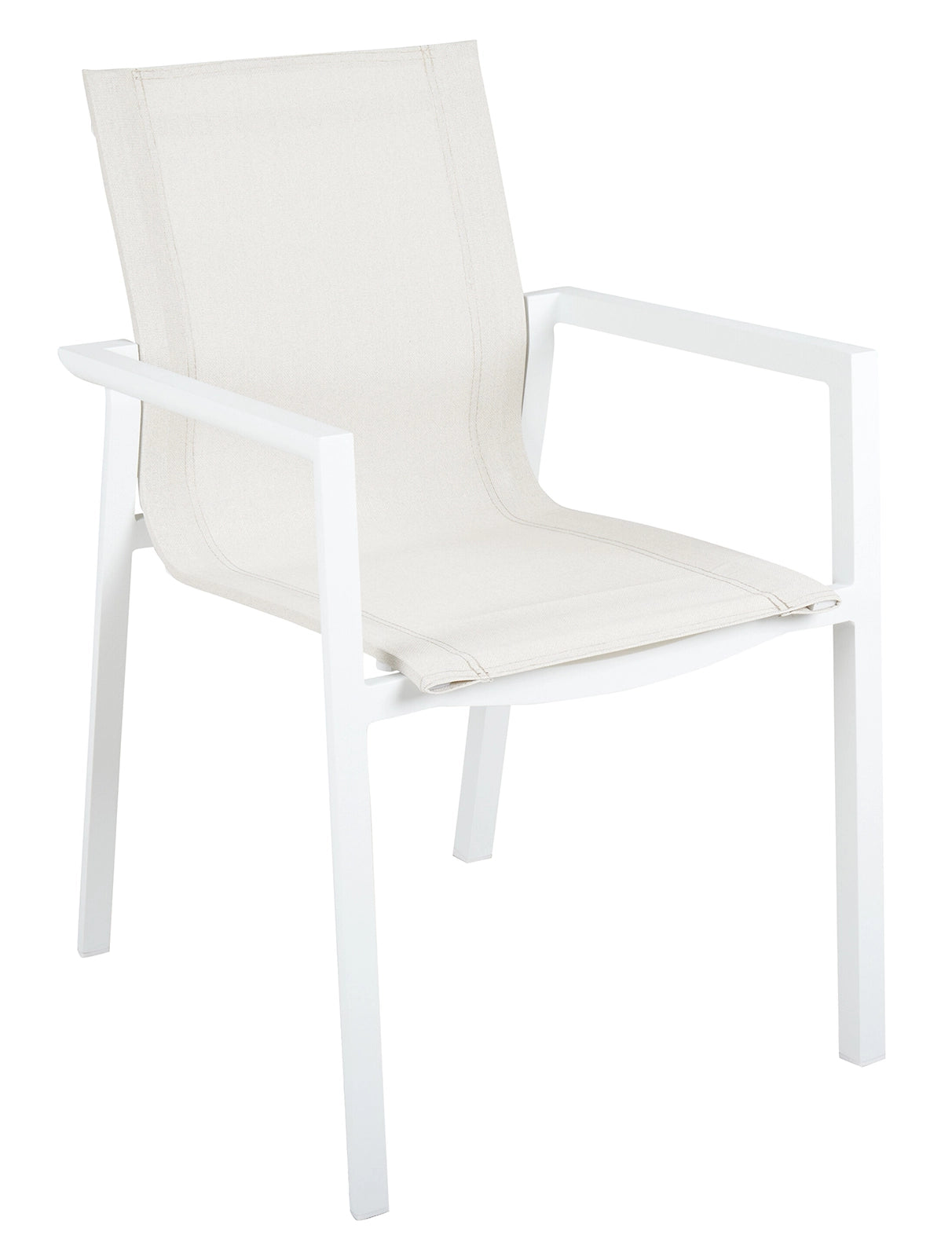 Delia Karmstol Textilene - Vit / Off White