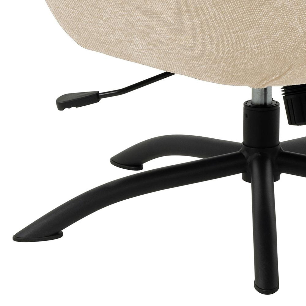 Niort Fåtölj med fotpall Skyland tyg Cream