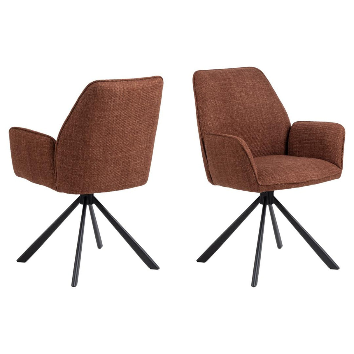 Bayonne Karmstol Basel tyg Terrakotta