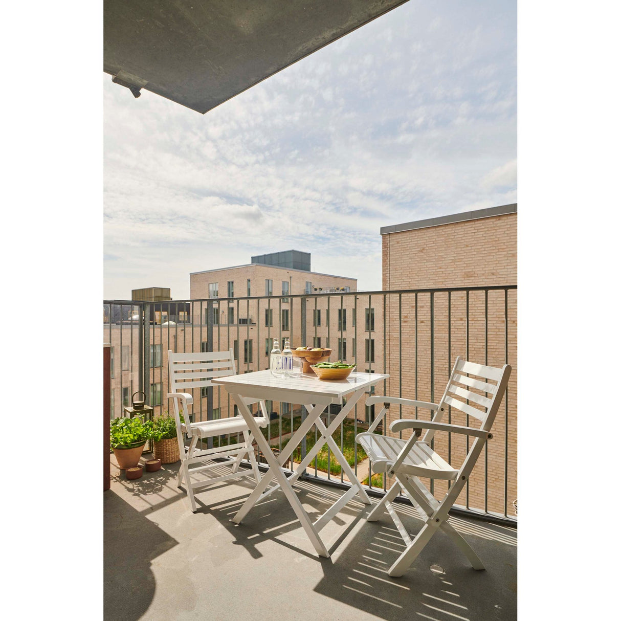 York 70x70 cm Klaffbord Vit