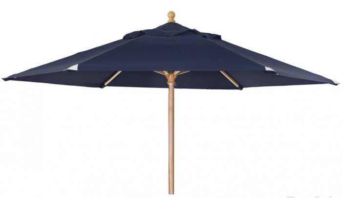 Reggio Träparasoll Ø3m Trä/ Marinblå