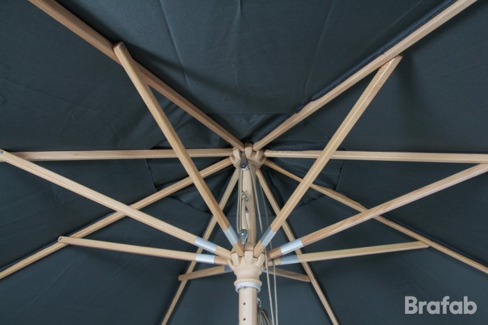 Reggio Träparasoll Ø3m Trä/Grå