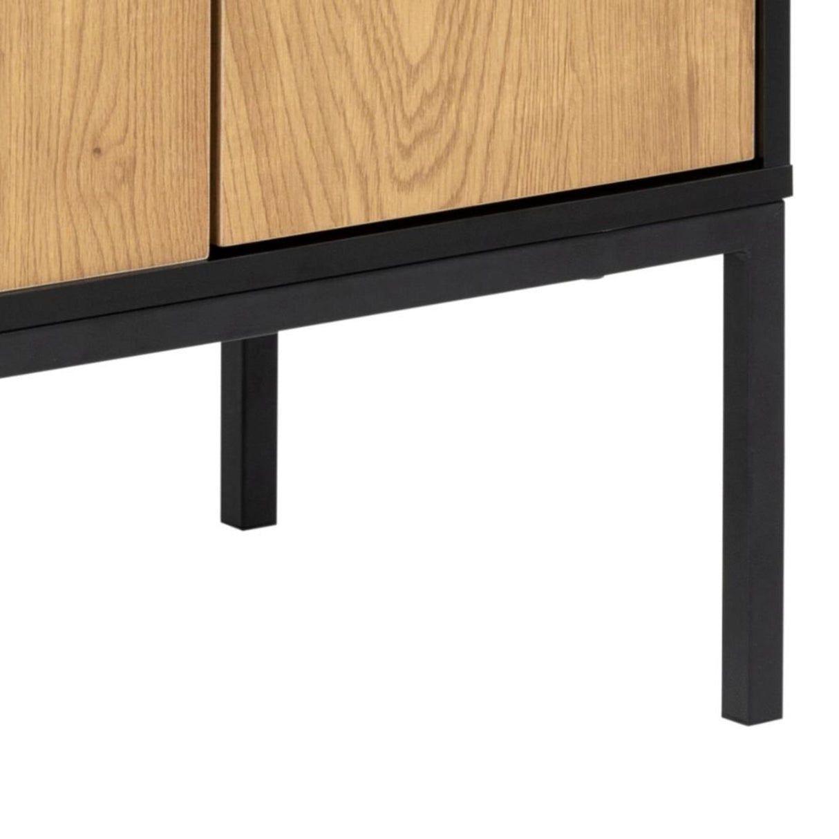 Notting Hill Sideboard 2 lådor 103x80x40 cm Svart/Ek