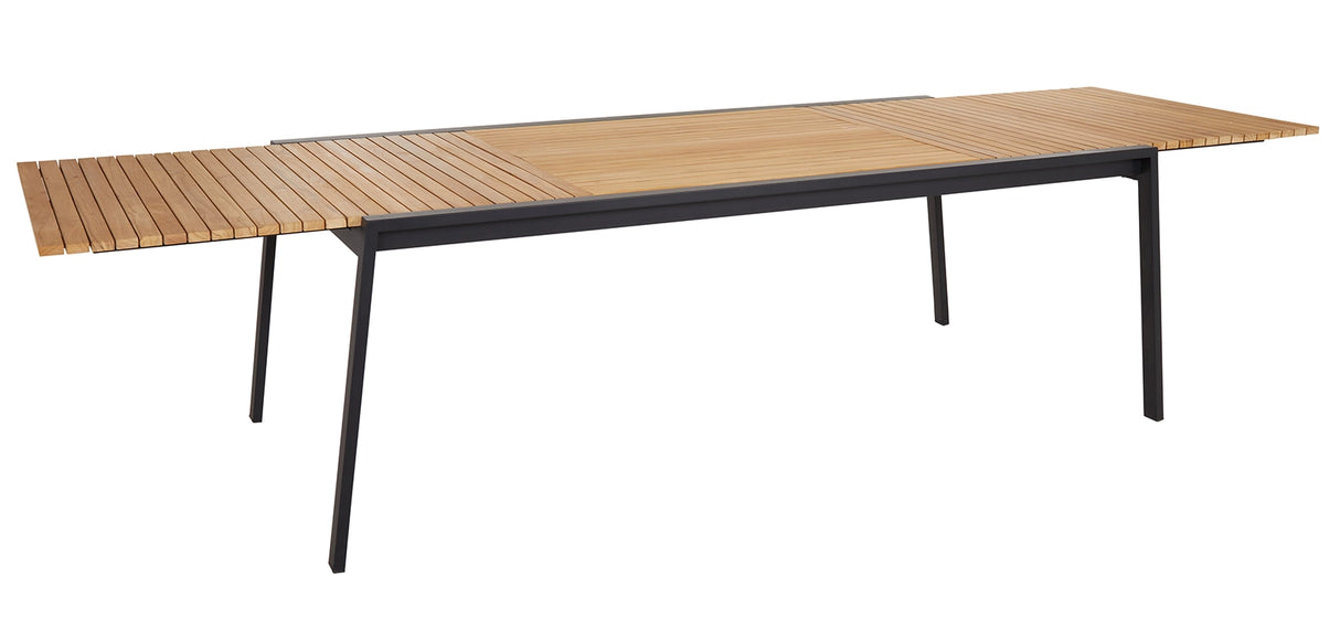 Naos Matbord 220-320 cm Svart/Teak