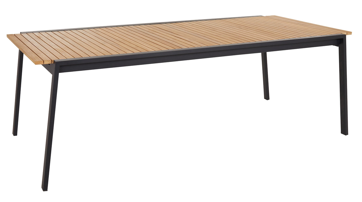 Naos Matbord 220-320 cm Svart/Teak