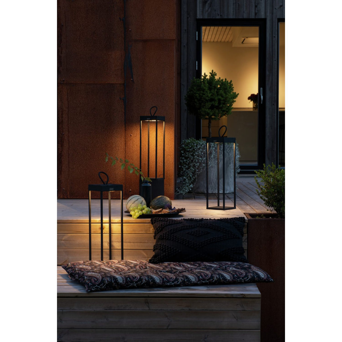 Ravello USB Svart Dimbar Lanterna 50 cm