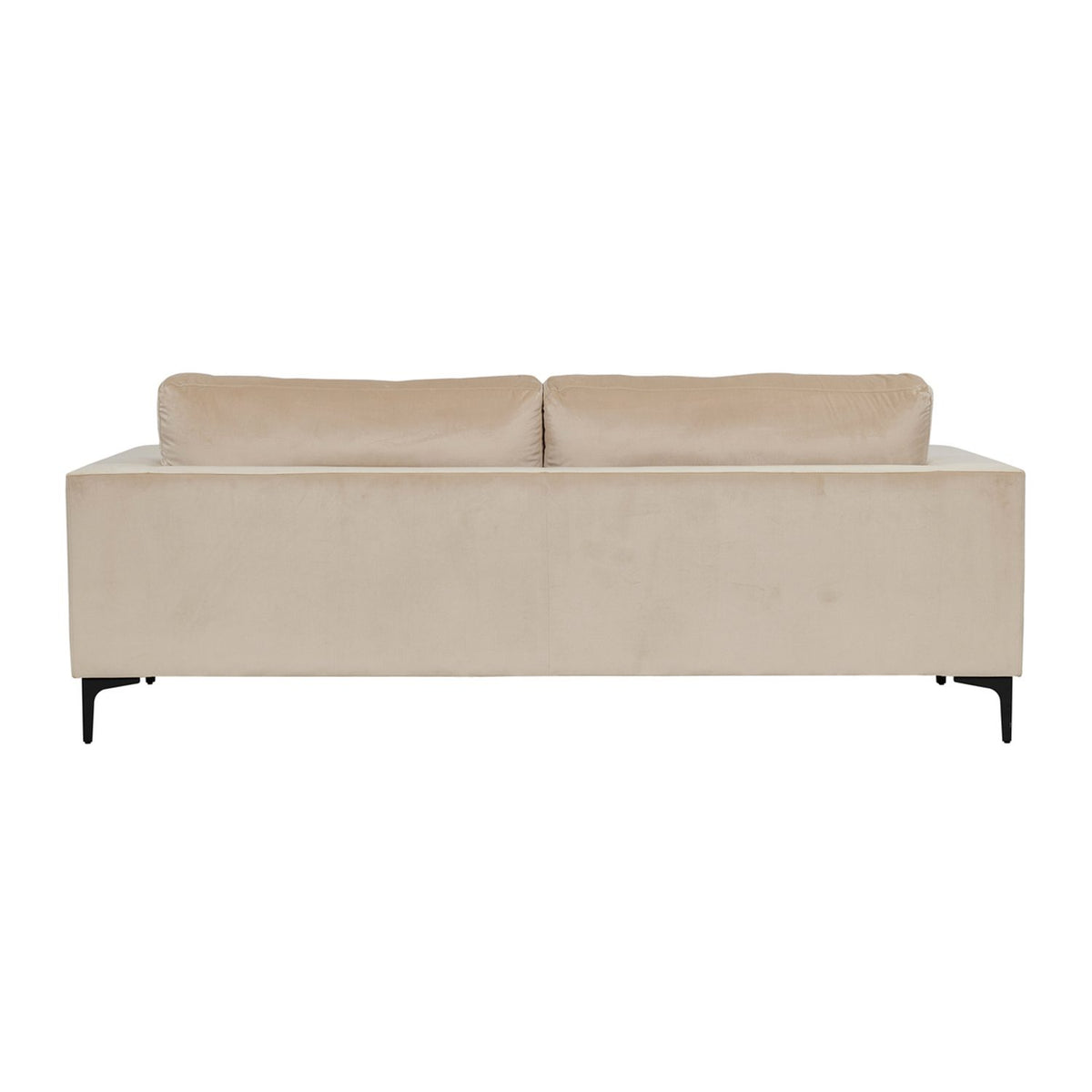 Bolero 3-sitssoffa Beige, Polyestersammet