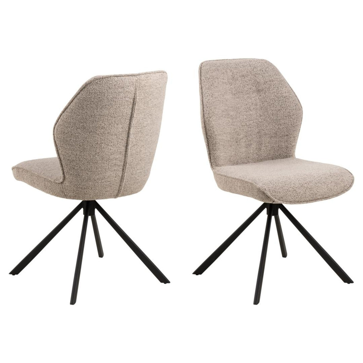 Millau Matstol Monza tyg Beige