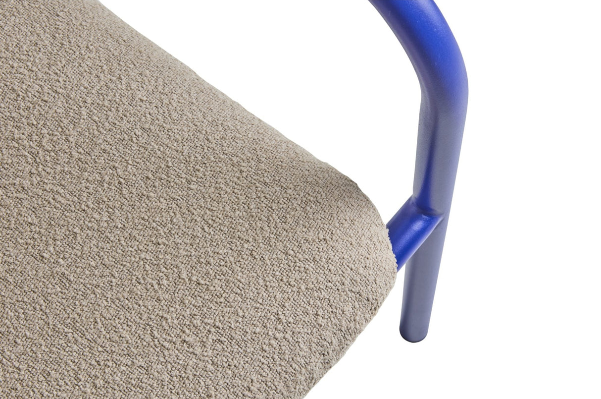 Bendt Utefåtölj Indigo Blue/Teddy Beige