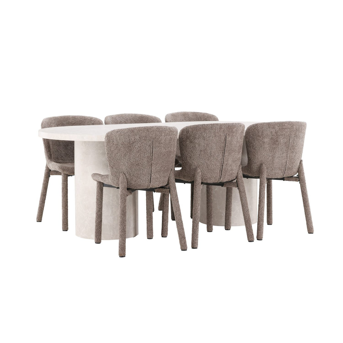 Narvik, Astoria Oval matgrupp Brun, Beige, 200 x 100