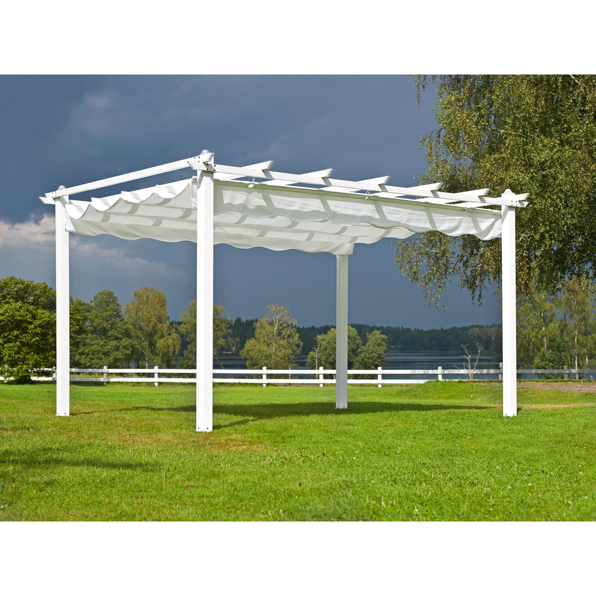 Skanör Pergola 300x400 cm Vit