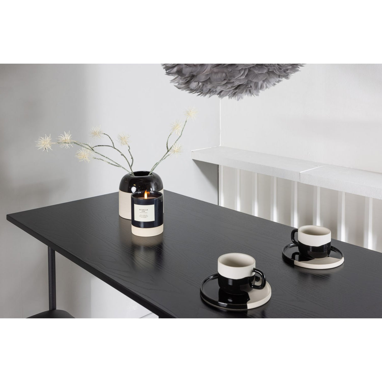 Rax, Jonna Rektangulär matgrupp Svart,Silver, Svart, 120 x 60
