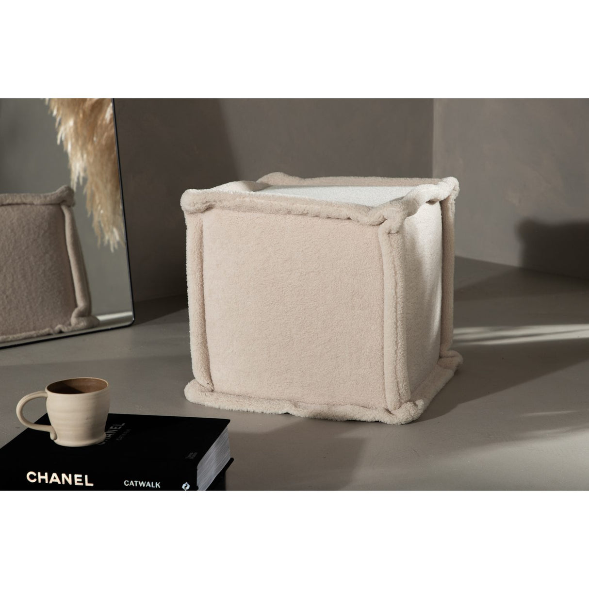 Castine Sittpuff Vit, Fleece