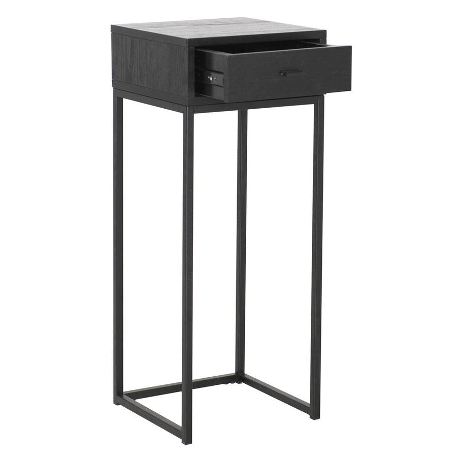Regal Sängbord Svartlackad Ask, 75 cm