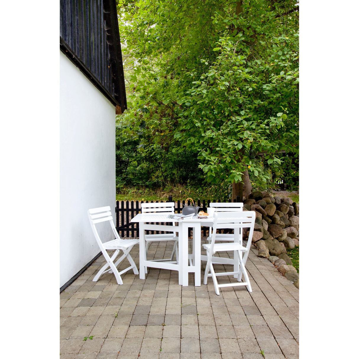 Clarish Trädgårdsstol Vit/Trä