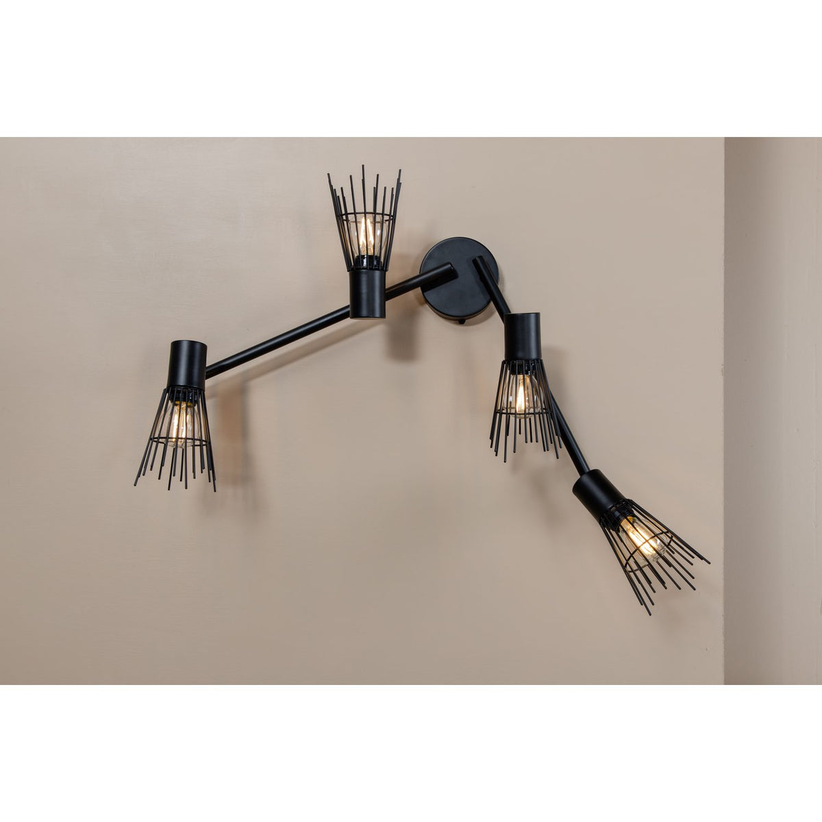 Pico Vägglampa Svart, 19 x 15 x 70