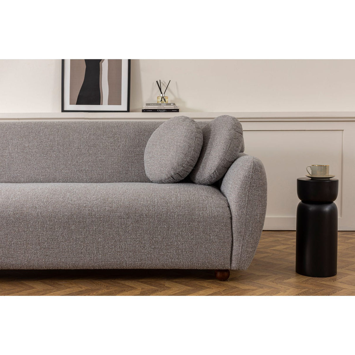 Bergen (223 x 83 x 86 cm) 3-sitssoffa Ljusgrå