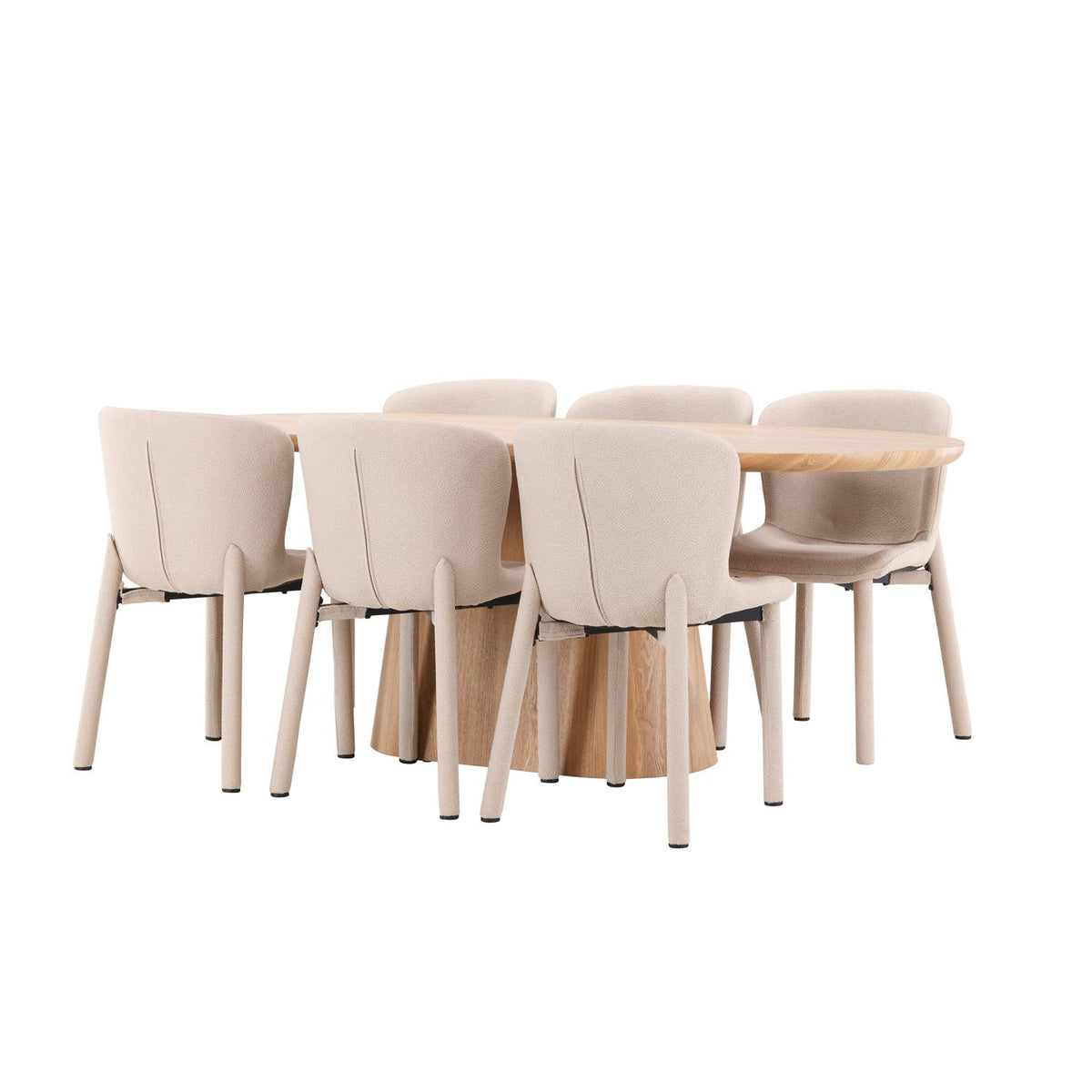 Stjärnö, Astoria Oval matgrupp Beige, Natur, 200 x 90
