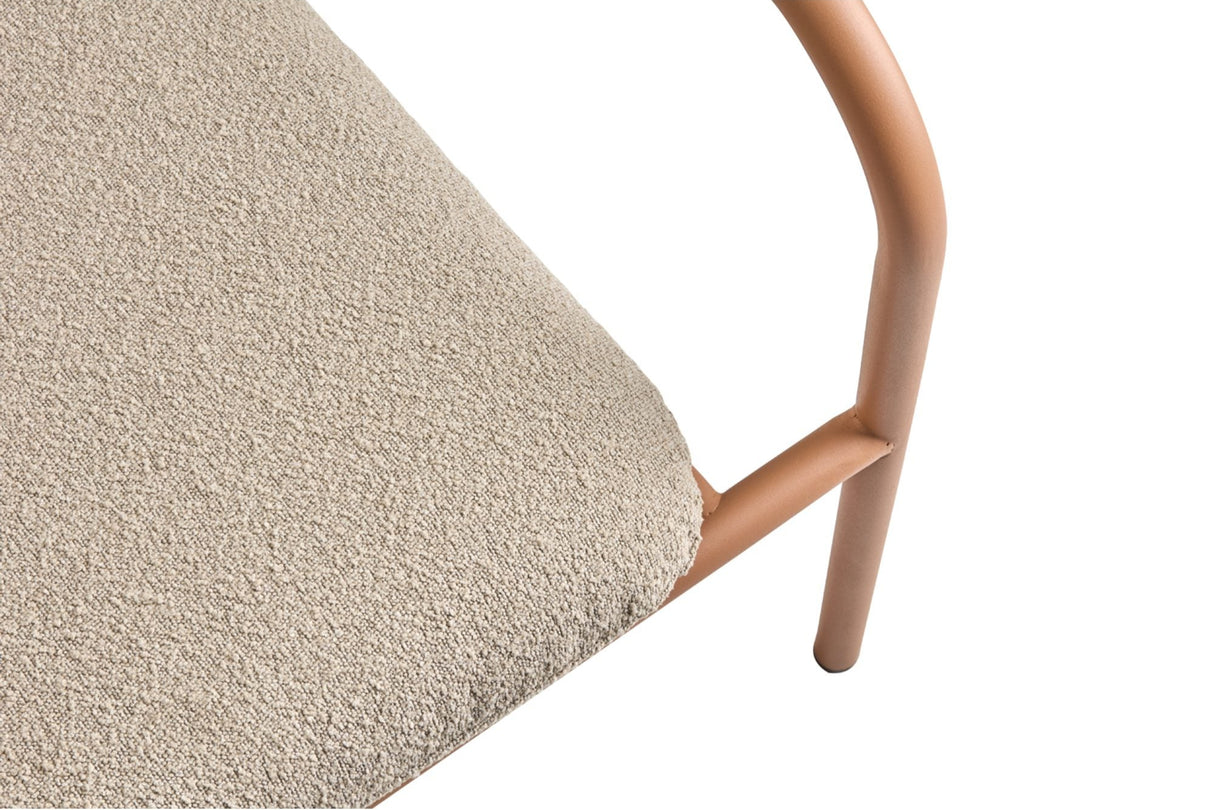 Bendt 2-sits Utesoffa Peach/Teddy Beige