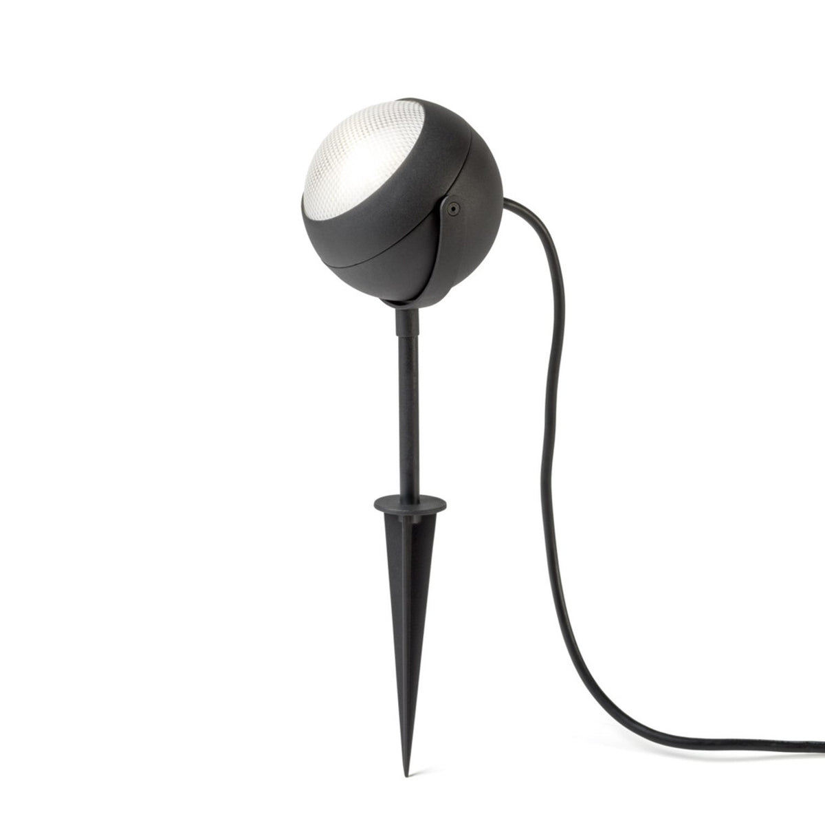 Lecce Mark Svart HP-LED Spotlight Ute