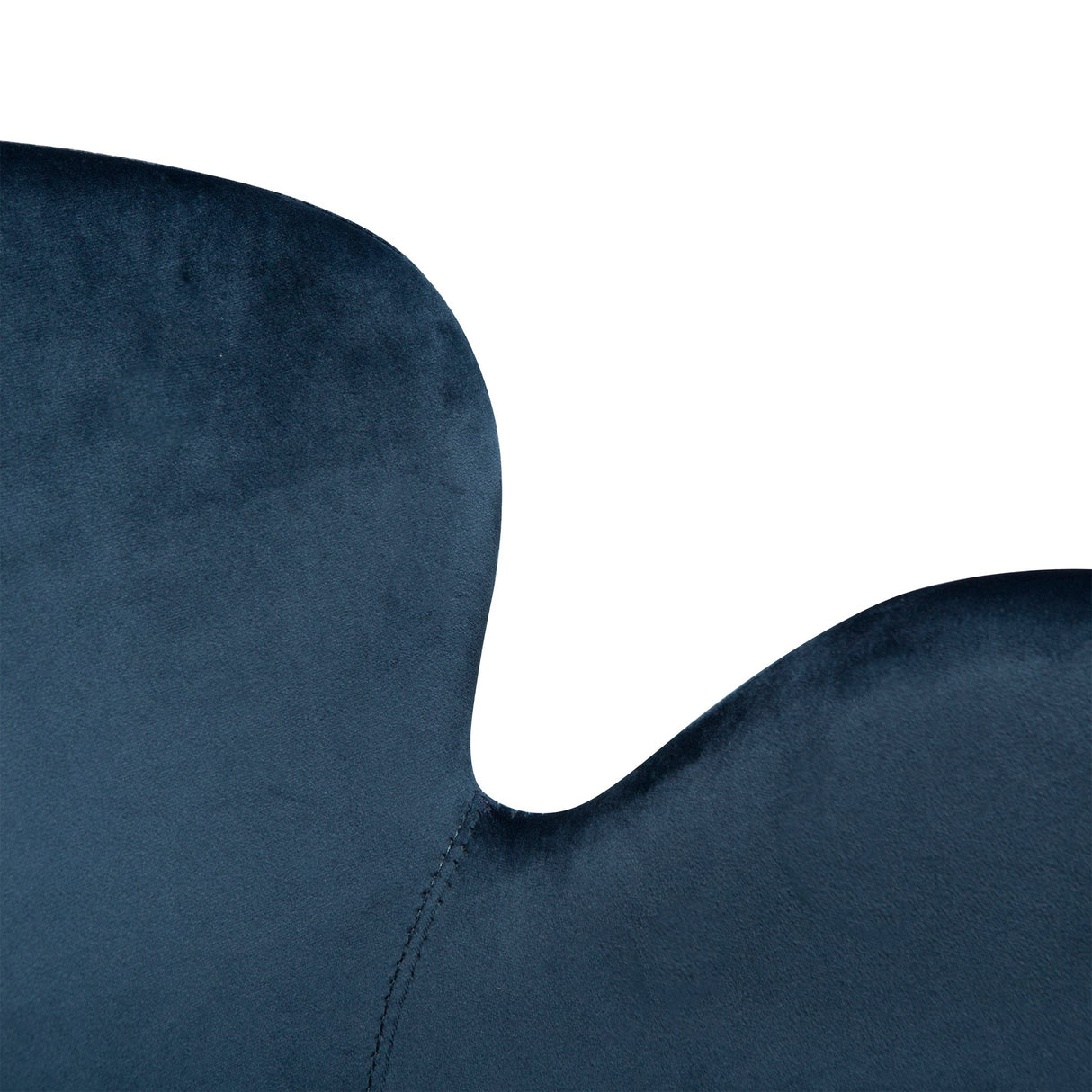 Gaia Stol Midnight Blue Velvet, Black