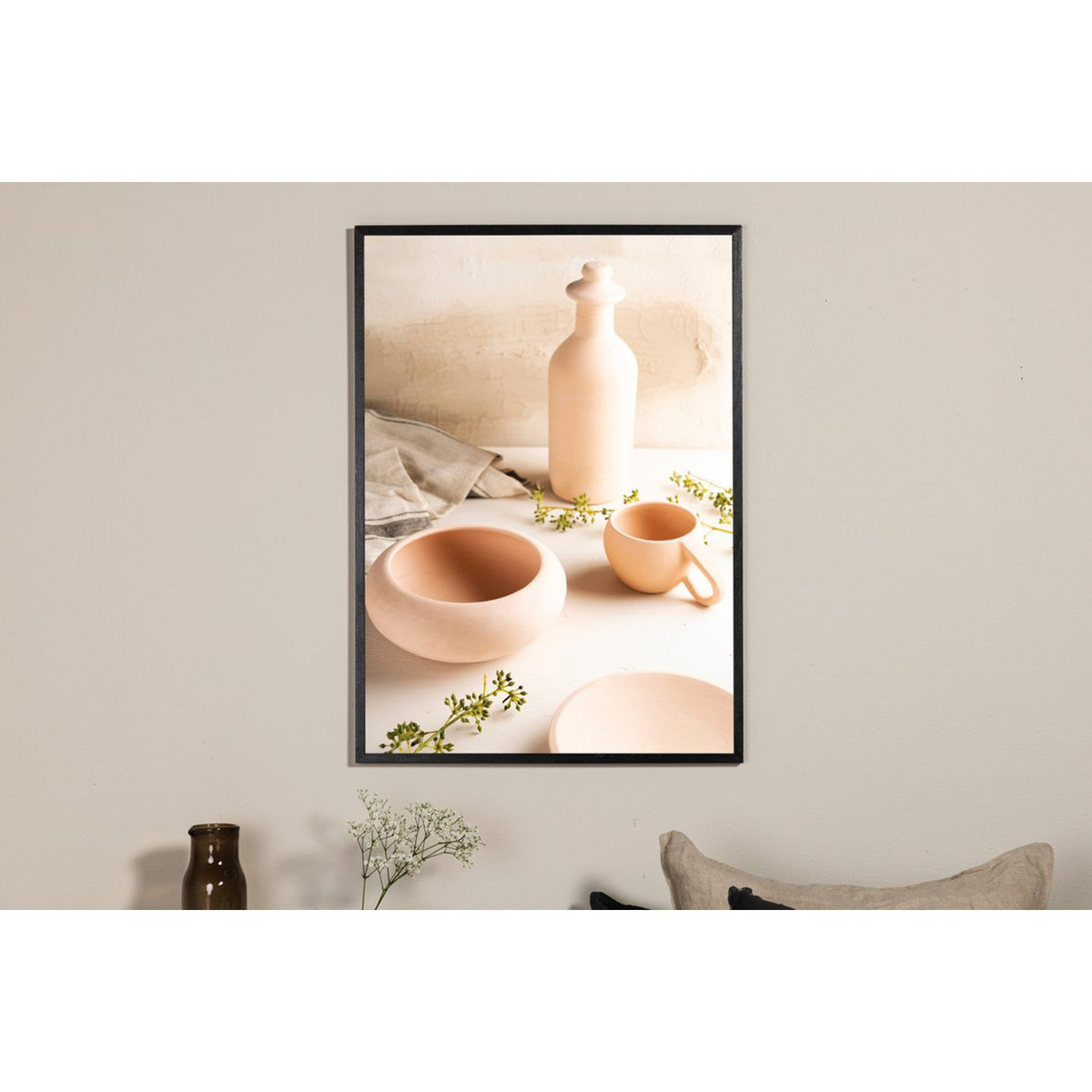 Keramik Poster Beige, 30 x 40 cm