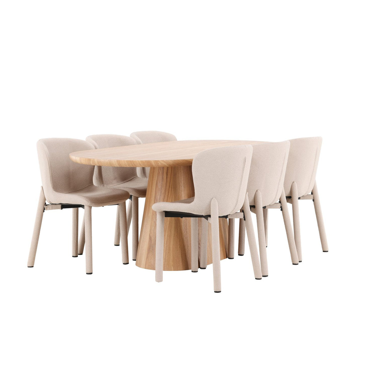 Stjärnö, Astoria Oval matgrupp Beige, Natur, 200 x 90