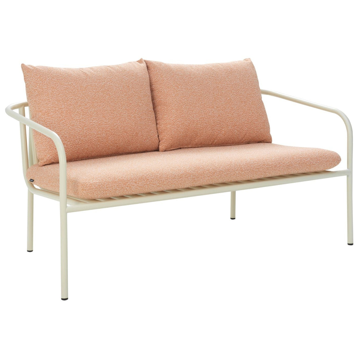 Bendt 2-sits Soffa 138x72 cm Pearl White/Teddy Orange